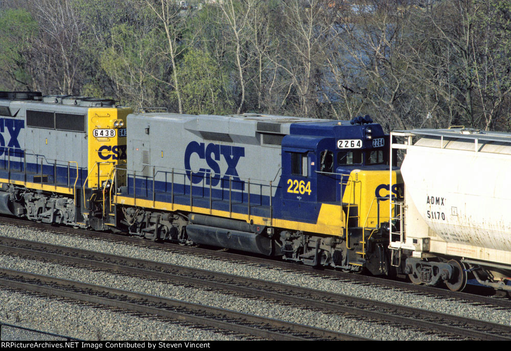 CSX ex GP30 Road Slug #2264 with #6438 as mother.